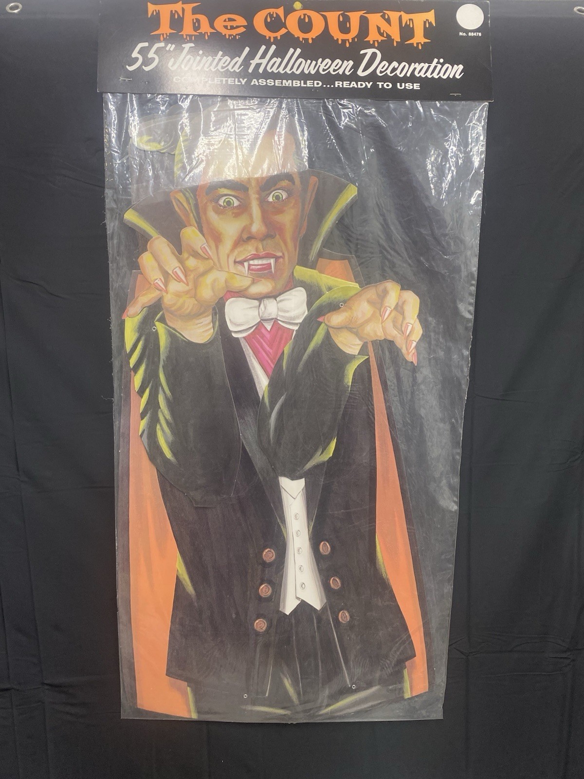1970's Jointed The Count and The Countess Vampire Dracula Cardboard 55 inch 1970's Jointed The Count and The Countess Vampire Dracula Cardboard 55 inch