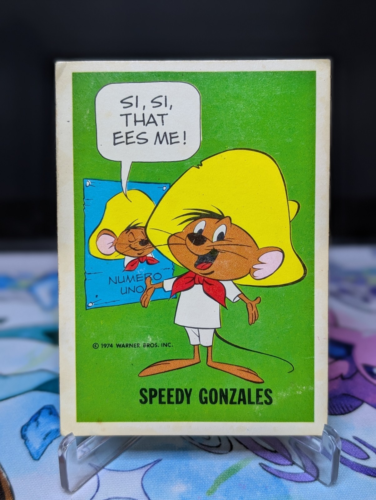 Vintage 1974 Warner Bros. Speedy Gonzales Comic Card \