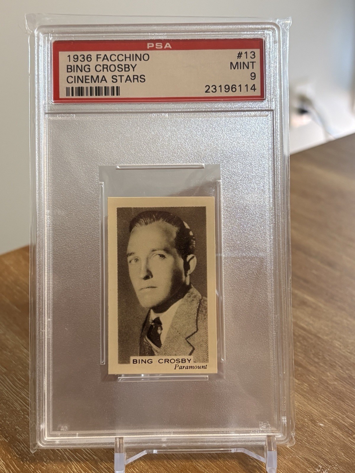 Bing Crosby 1936 Facchino's Cinema Stars #13 PSA9 None Higher RARE Bing Crosby 1936 Facchino's Cinema Stars #13 PSA9 None Higher RARE
