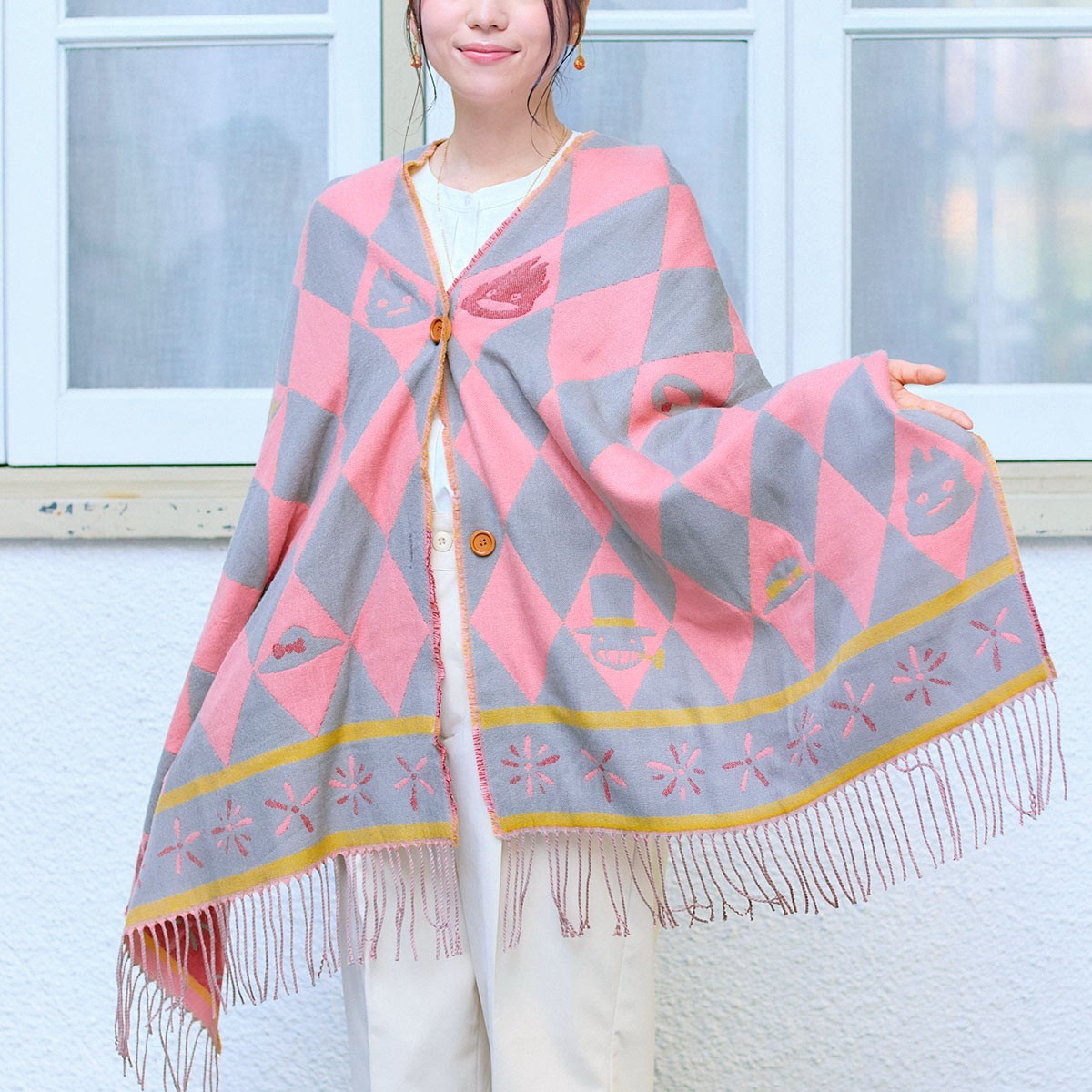 Japan Studio Ghibli Howl's Moving Castle Buttoned Stole 