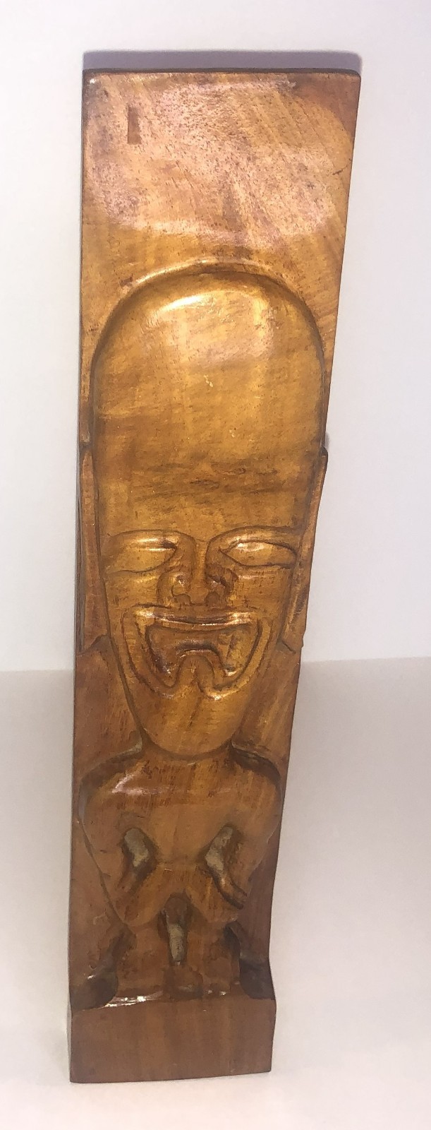 Vintage Mid Century Tiki/Polynesian Teak Wood Hawiian Hanging Plaque