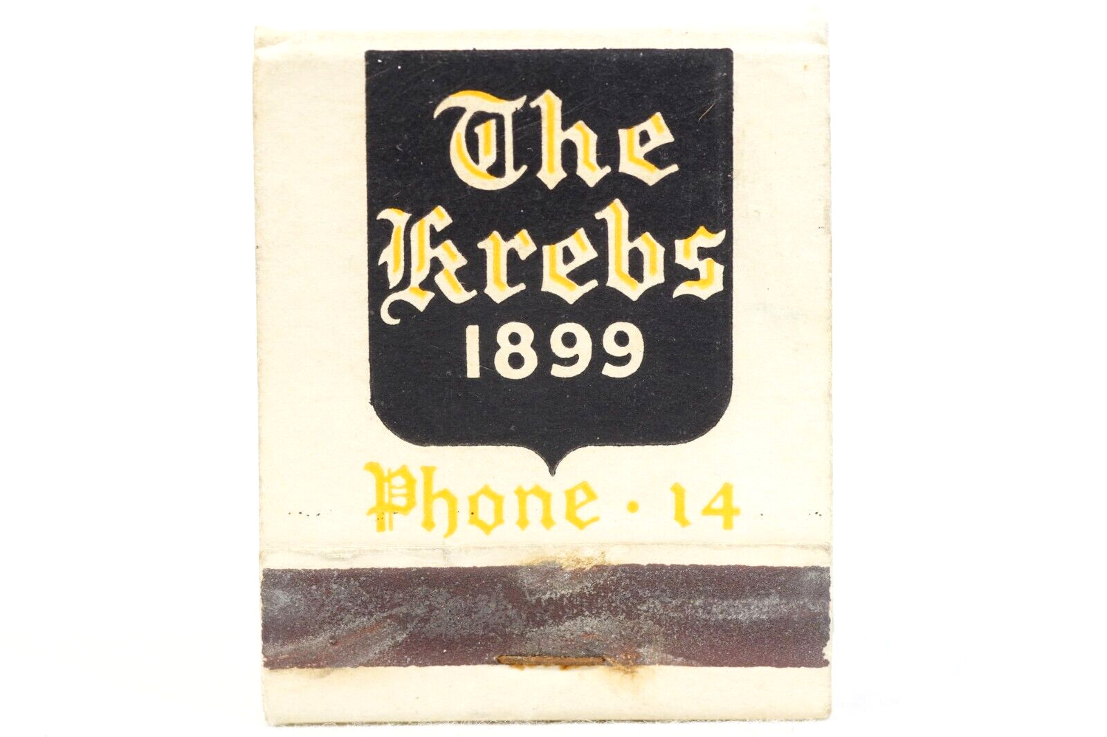 The Krebs 1899 Restaurant 1940's Matchbook Skaneateles New York Advertising