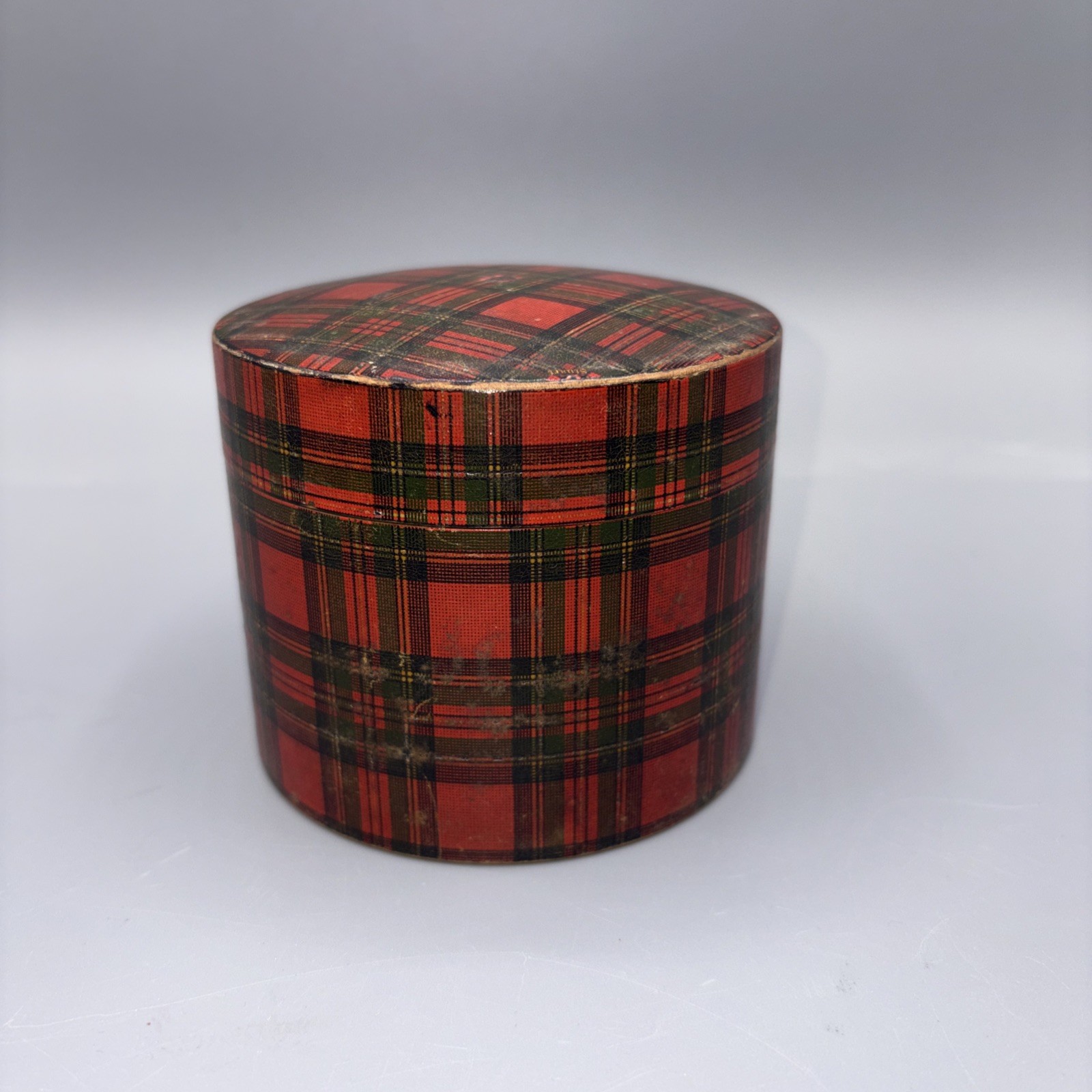 Vintage TARTAN WARE  Box Wood  MAUCHLINE