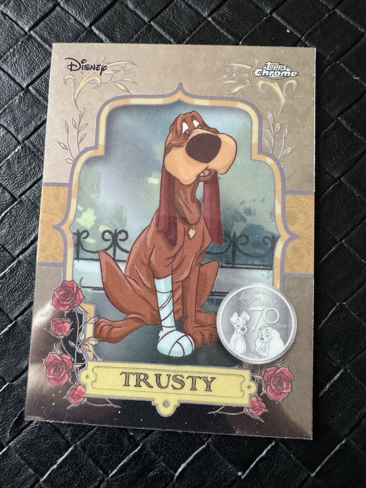 2025 Topps Chrome Disney Trusty Lady and the Tramp 70th Anniversary Rarest LT-4