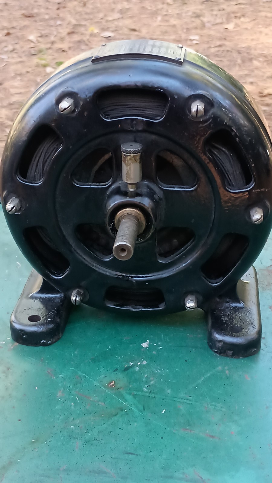 Antique Electric  Motor pancake Holtzer Cabot 😄 RUNS Perfect 😄Clean Quite 😄
