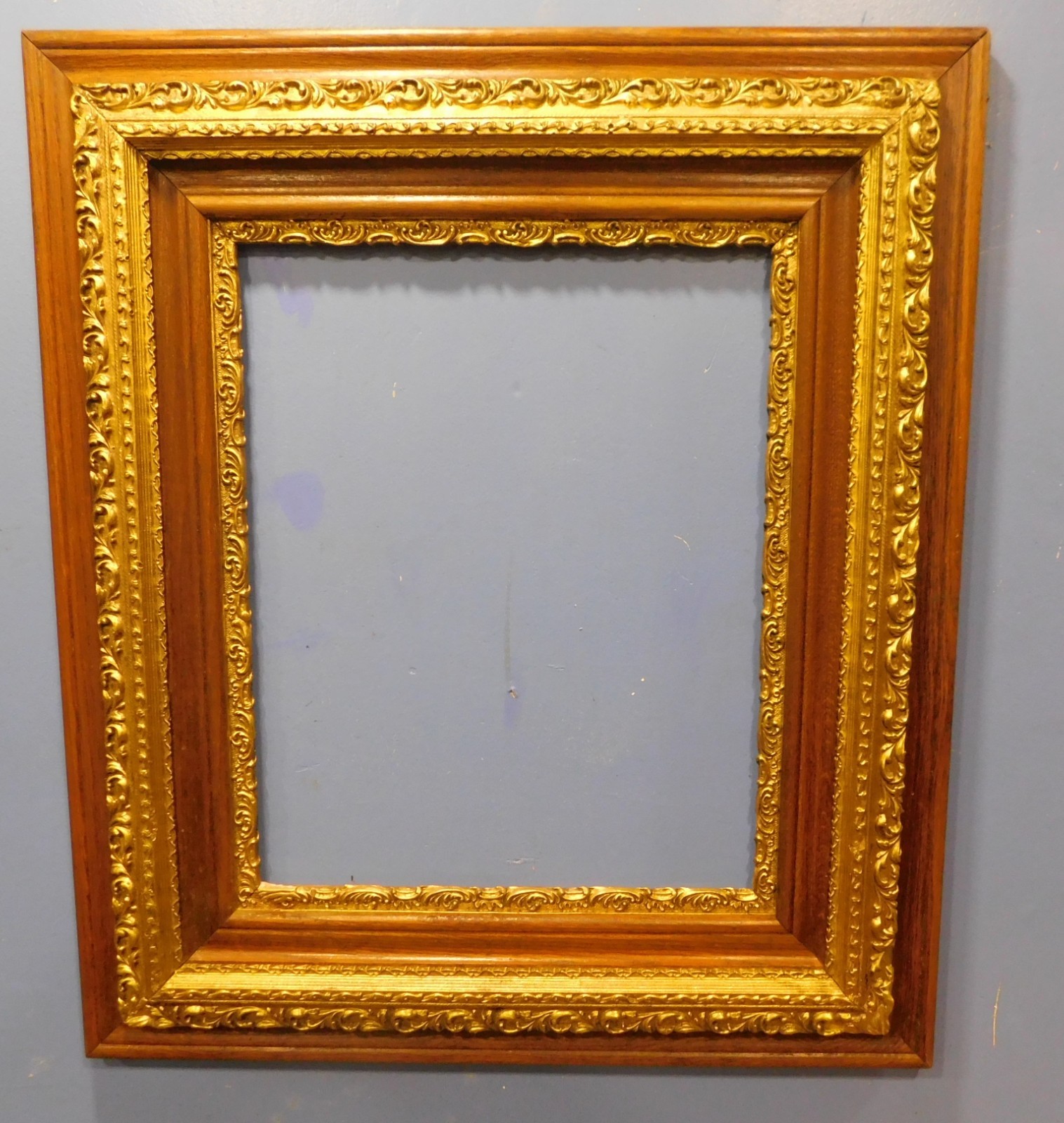 ANTIQUE - WIDE  Large Victorian OAK Gold Frame 31 x 27 \