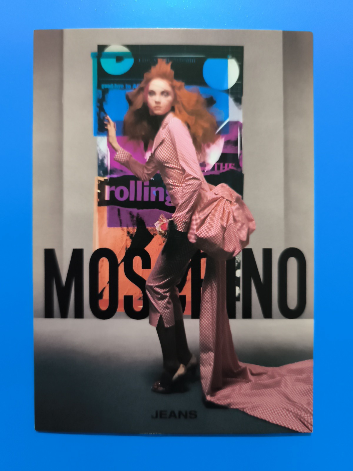MOSCHINO SPRING SUMMER 2004 MILAN ADVERTISING POSTCARD