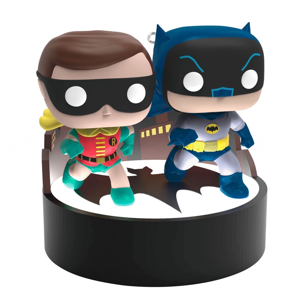 2023 Hallmark Batman And Robin Funko Pop Magic Light & Sound Keepsake Ornament