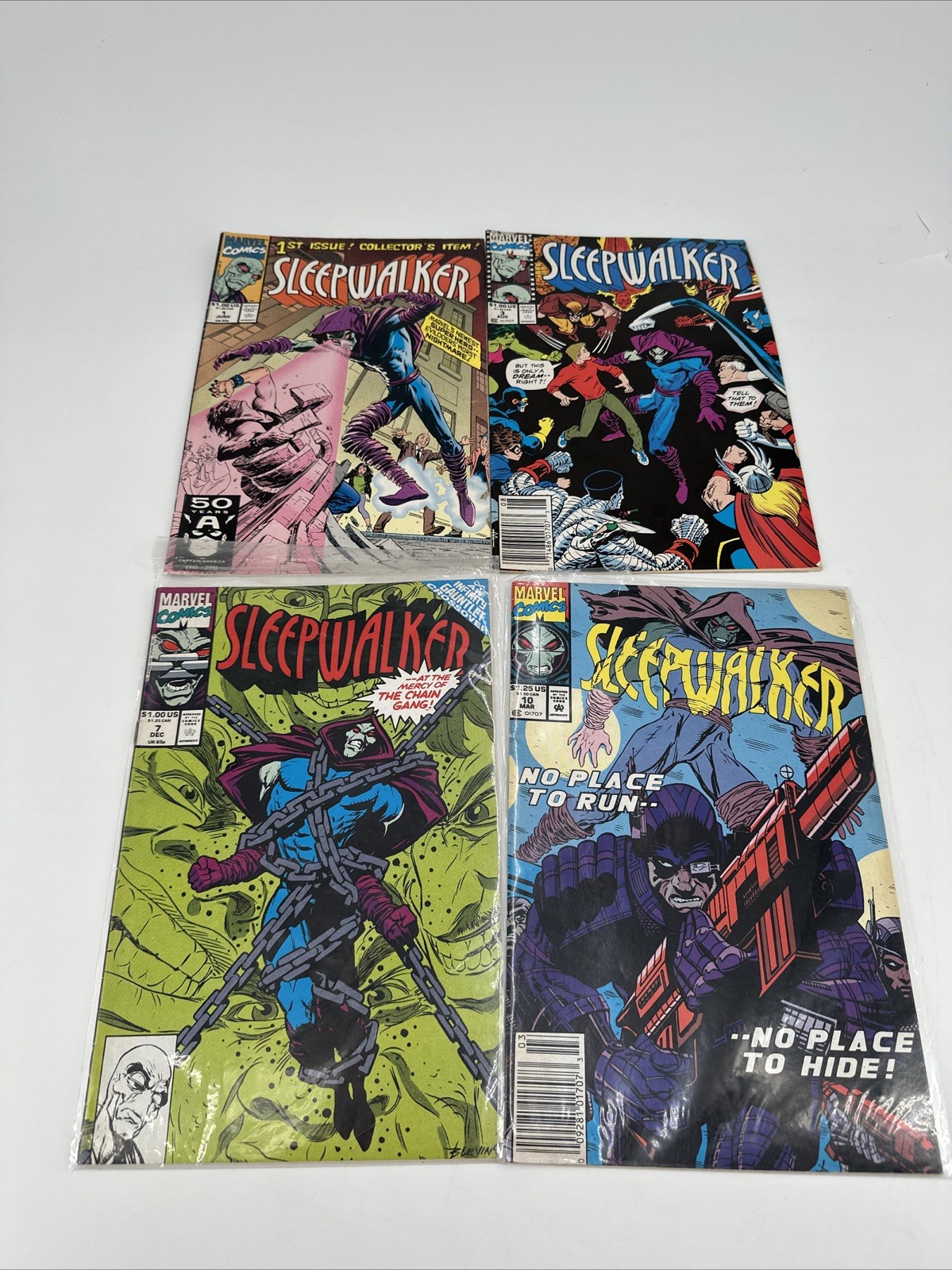Sleepwalker Marvel Comics Lot of 4. Issues #1, 3, 7, 10. 1ST ISSUE