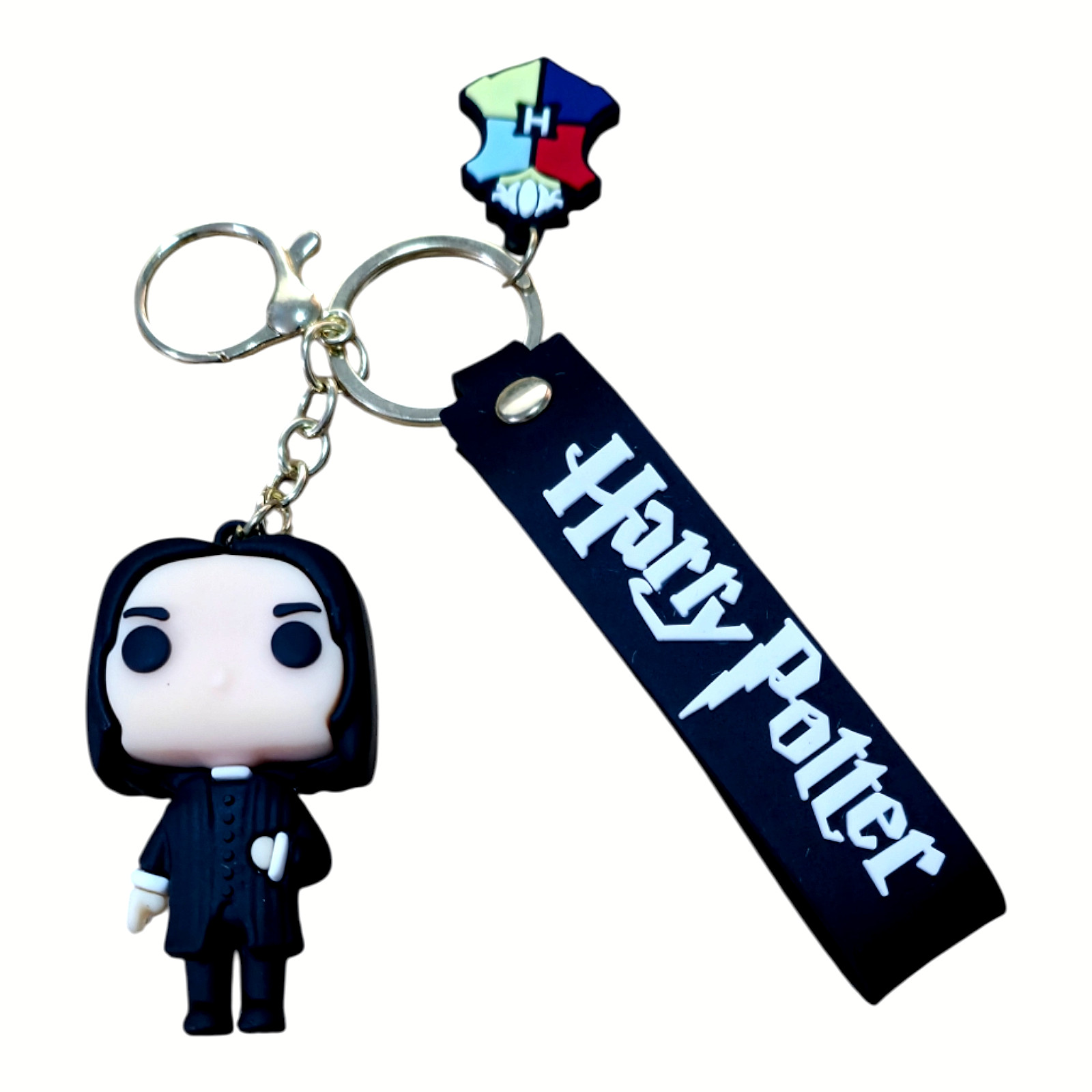Harry Potter Professor Severus Snape Keychain Bag Purse Zipper Charm 