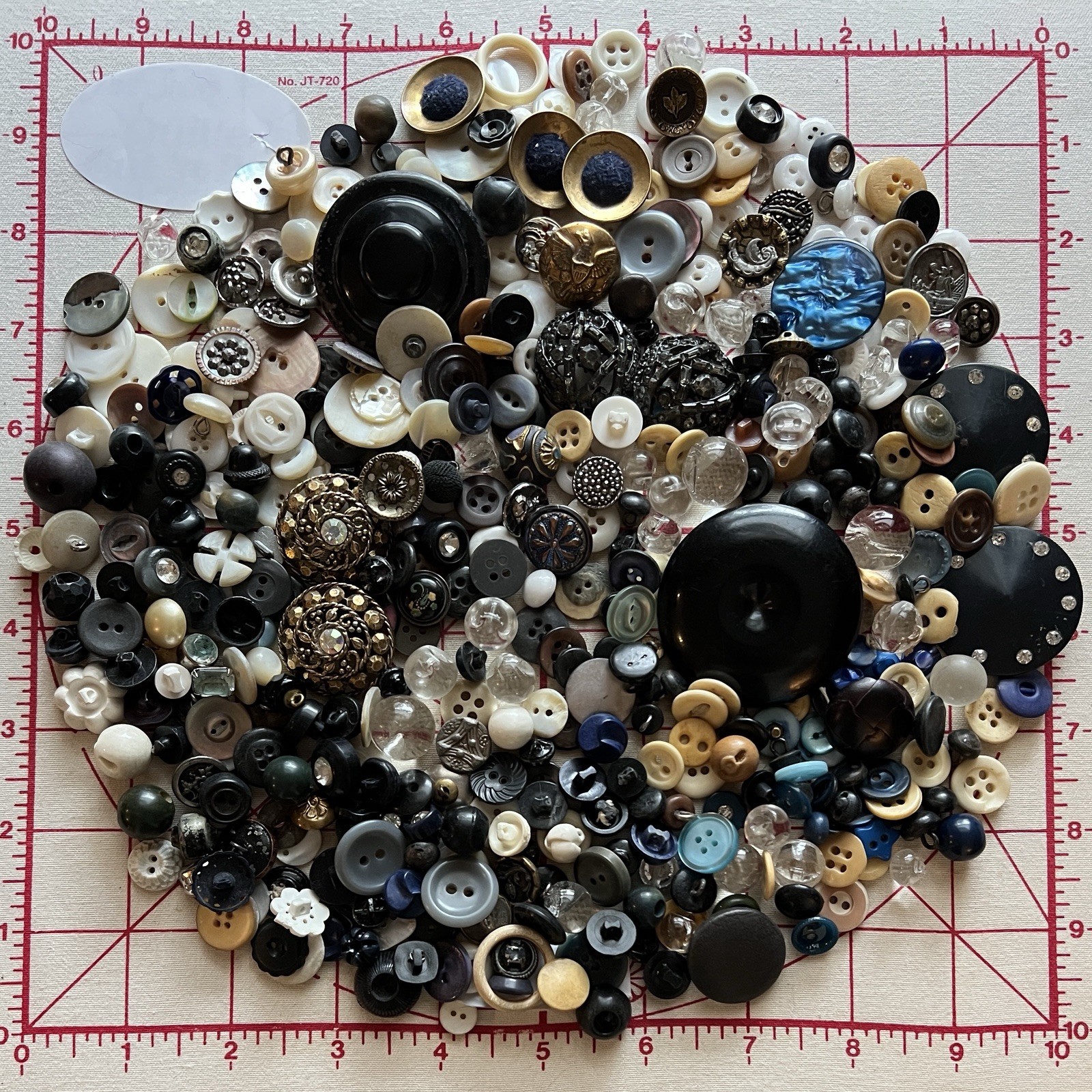Large LOT of BUTTONS - mostly Antique or Vintage from estate collecton - Lot #3
