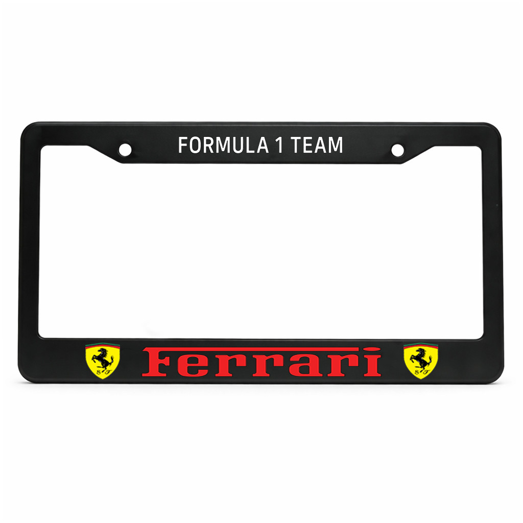 F1 Ferrari Aluminum Metal License Plate Frame 12x6 in US Standard Fans Gift