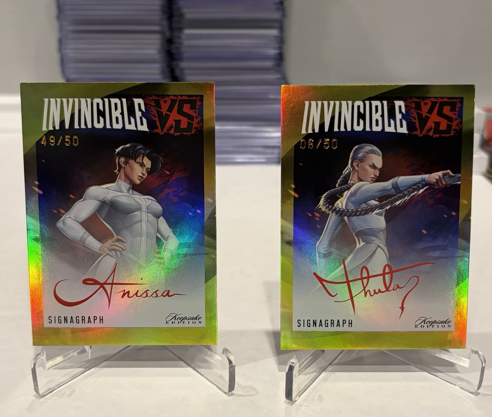 2026 Keepsake Invincible VS Anissa + Thula Yellow Signagraph /50 Lot SSP