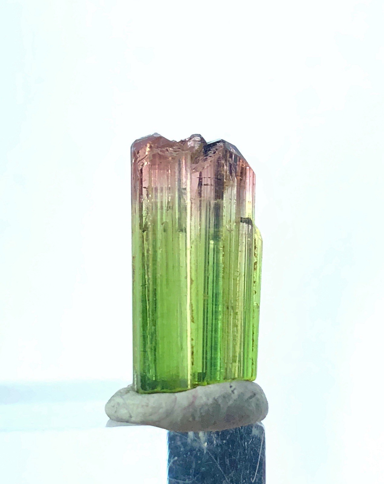 Wow Beautiful Pinkcap Bicolor Tourmaline Crystal From Afg