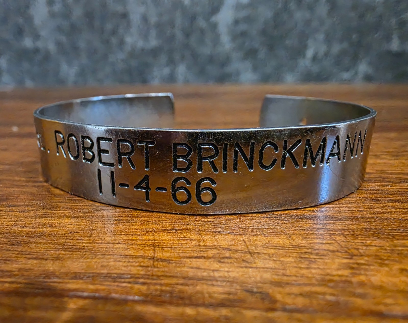Vintage VIVA Vietnam War POW MIA Bracelet LT COL Robert Brinckmann 11-4-66 Cuff