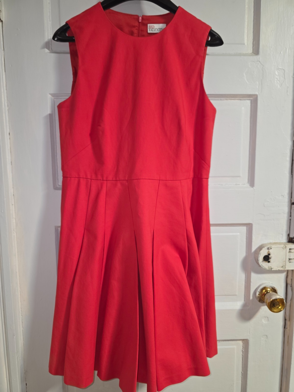 Red valentino fit and flare dress