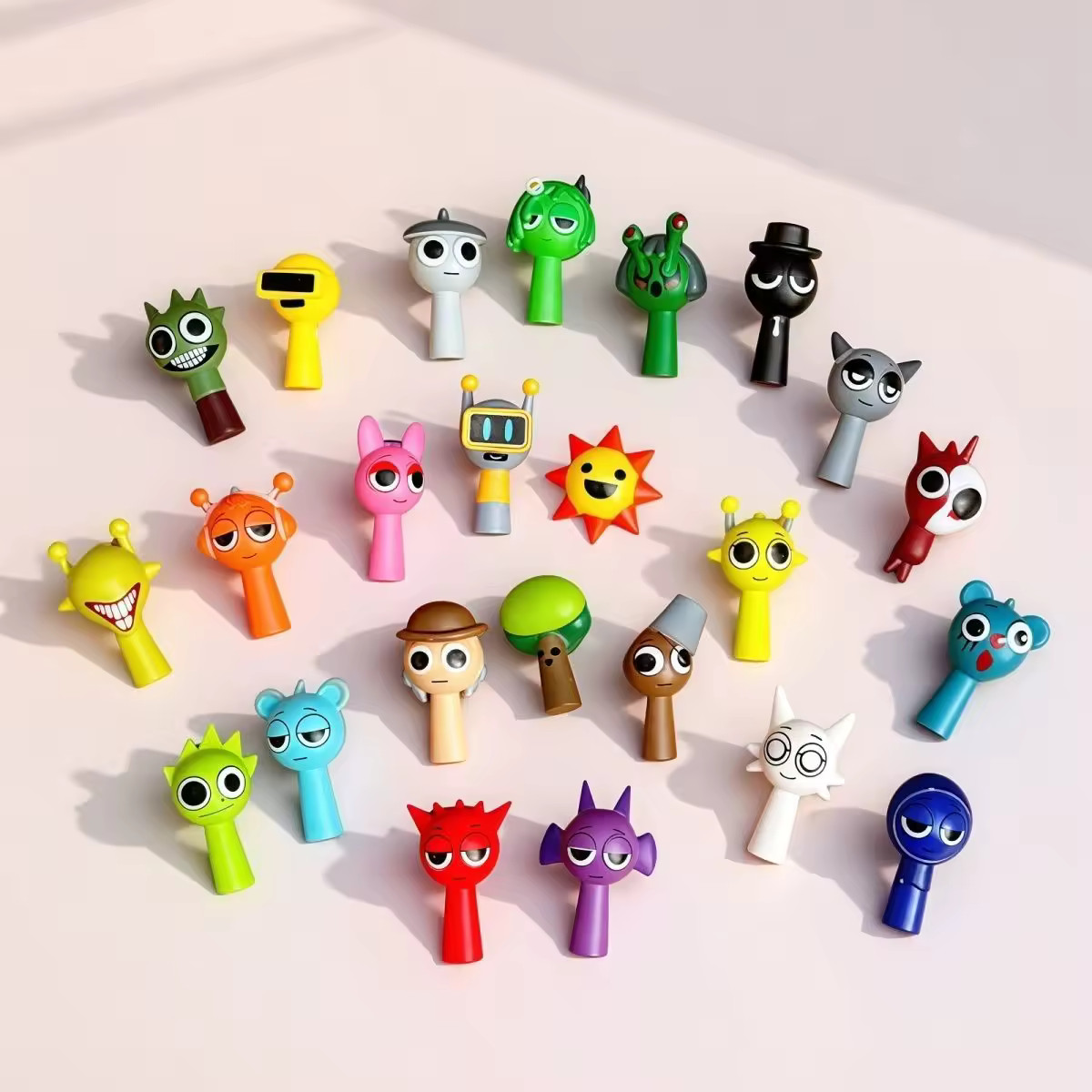 Hot 24pcs/Set Mini Sprunki Action Figure Toy Cartoon Movie Sprunki Wenda Model