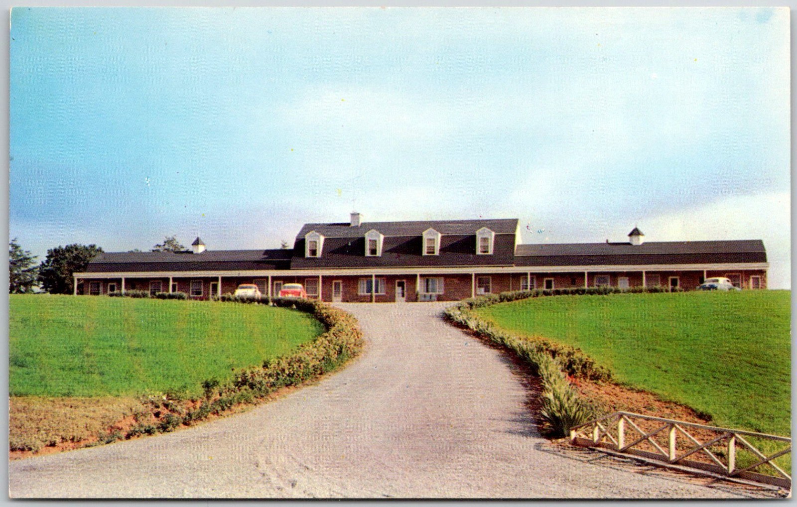 Postcard Crozet, Virginia; Greenwood Motel; Hellen Lang; E&S Motel Md