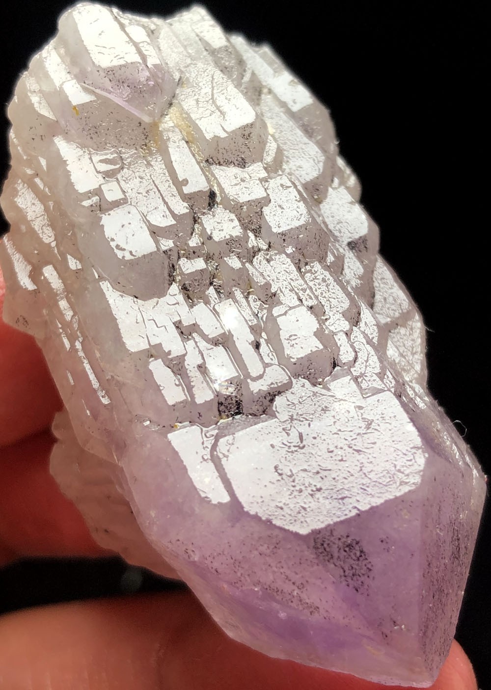 70g 1PC Super Skeletal Amethyst Quartz Crystal Castle Cactus Tibet Amethyst t315