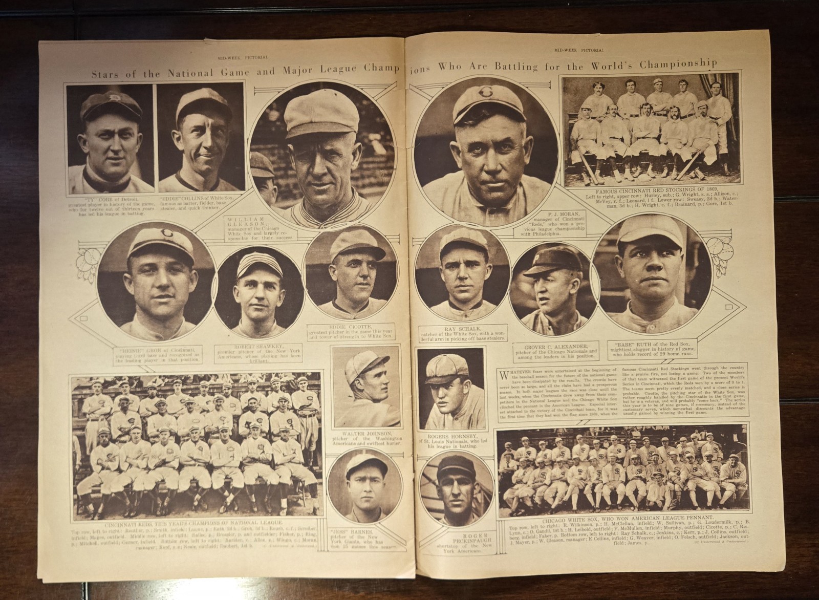 October 9, 1919 Mid-Week Pictorial Chicago Black Sox World Series White Sox
