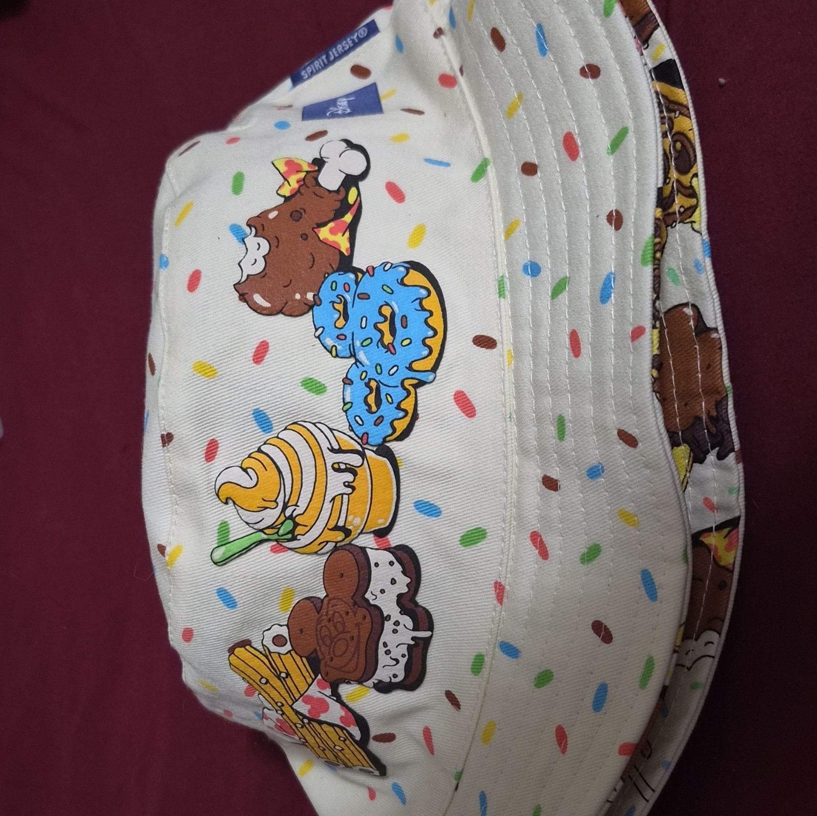 Disney Parks Disney Snacks Print Bucket Hat, White Multicolor, One Size