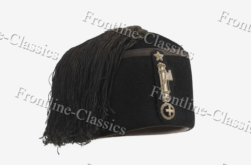 Italian Fascist Black Wool Fez Cap Military Hat Handcrafted Repro New All Sizes