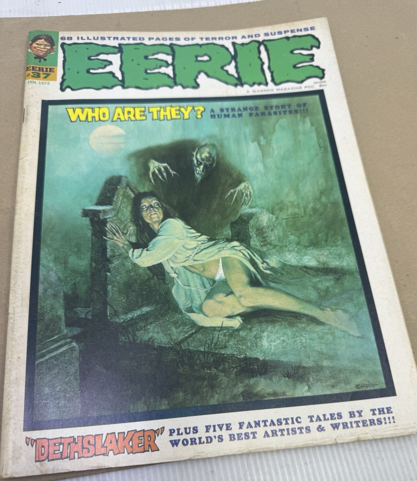 Eerie #37 1972 Warren Comics VG+ Comic Book