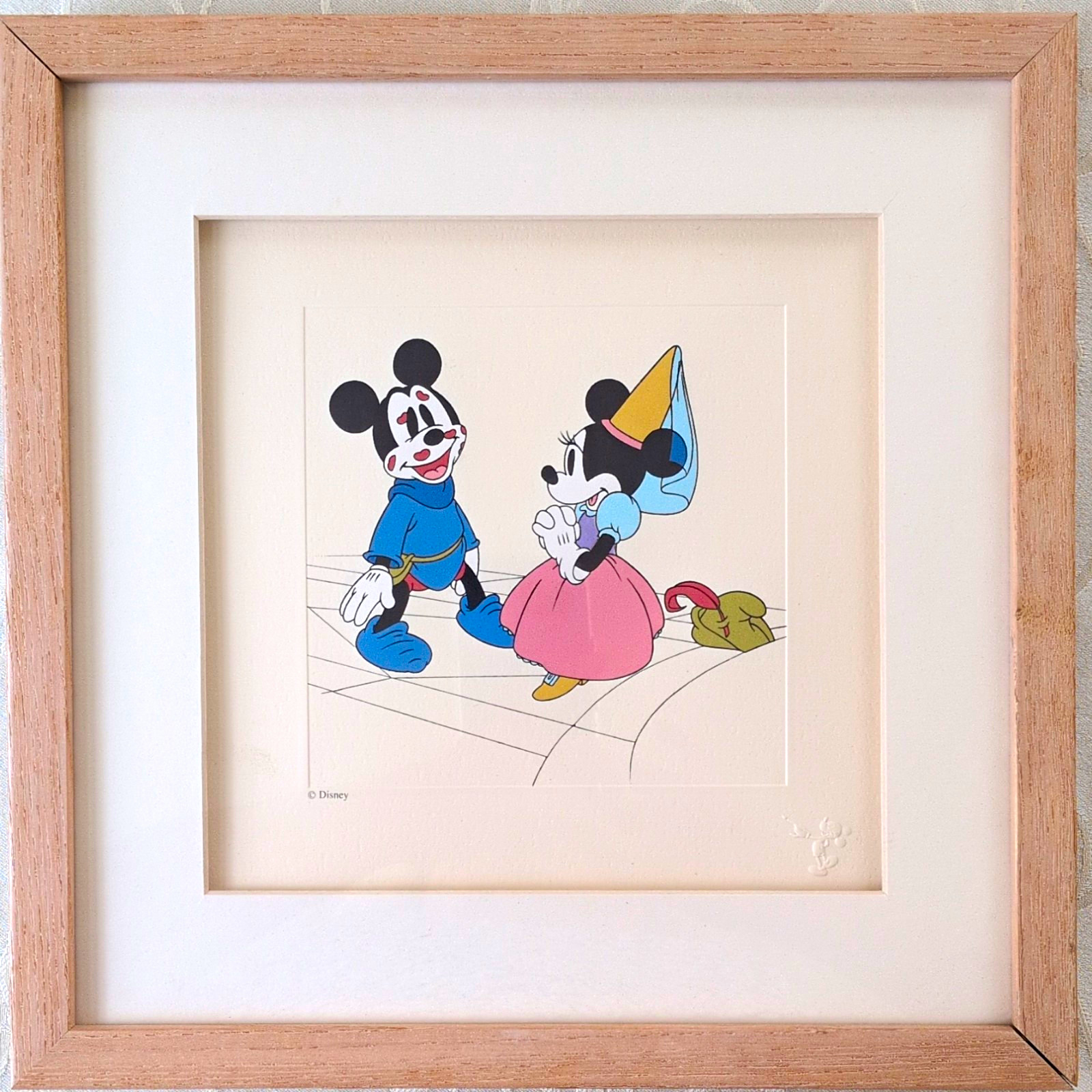 Disney 1994 Brave Little Tailor Framed Print. Some Damage-see Pictures. Disney 1994 Brave Little Tailor Framed Print. Some Damage-see Pictures.