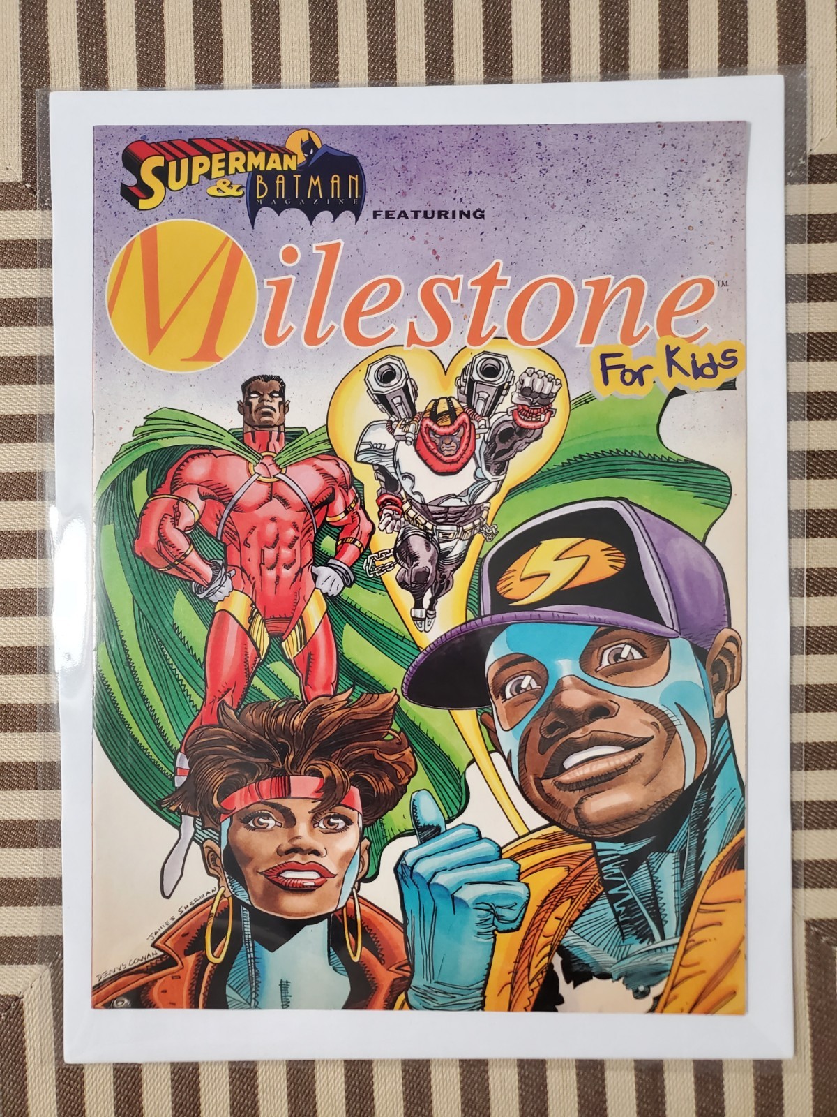 Superman Batman Magazine Milestone For Kids Comic -KEY Origin of Static & Rocket