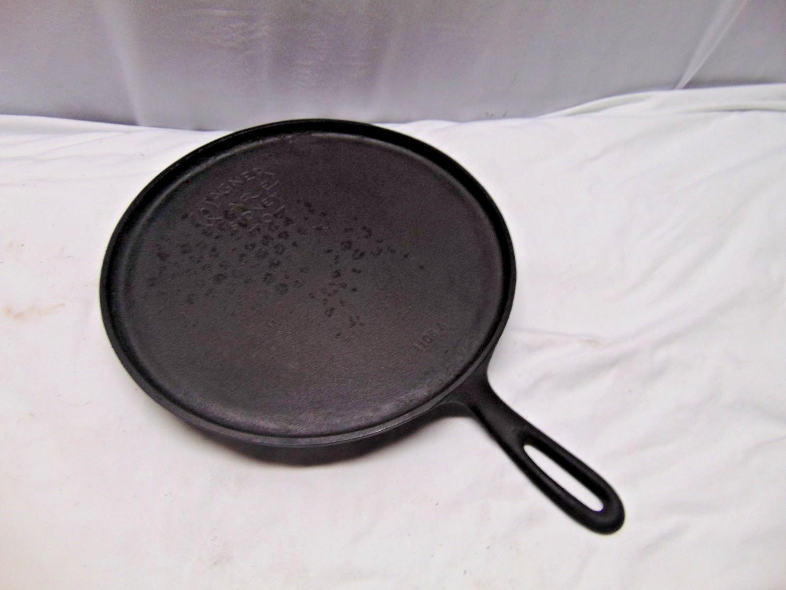 vintage Wagner Ware Sidney 0 flat iron griddle with handle 1108A 9.5\