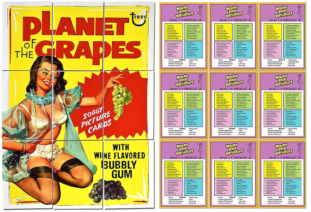2018 Lost Wacky Packages Variations LOT OF ALL 38 CHECKLIST PUZZLES 342 cards