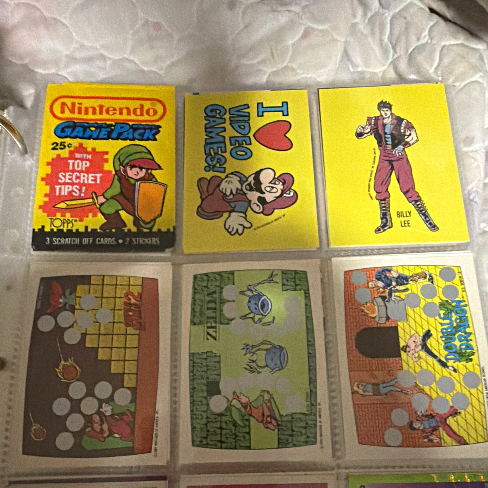 Topps Nintendo Game Pack Non-Sport Trading Card Sticker Lot Link Mario