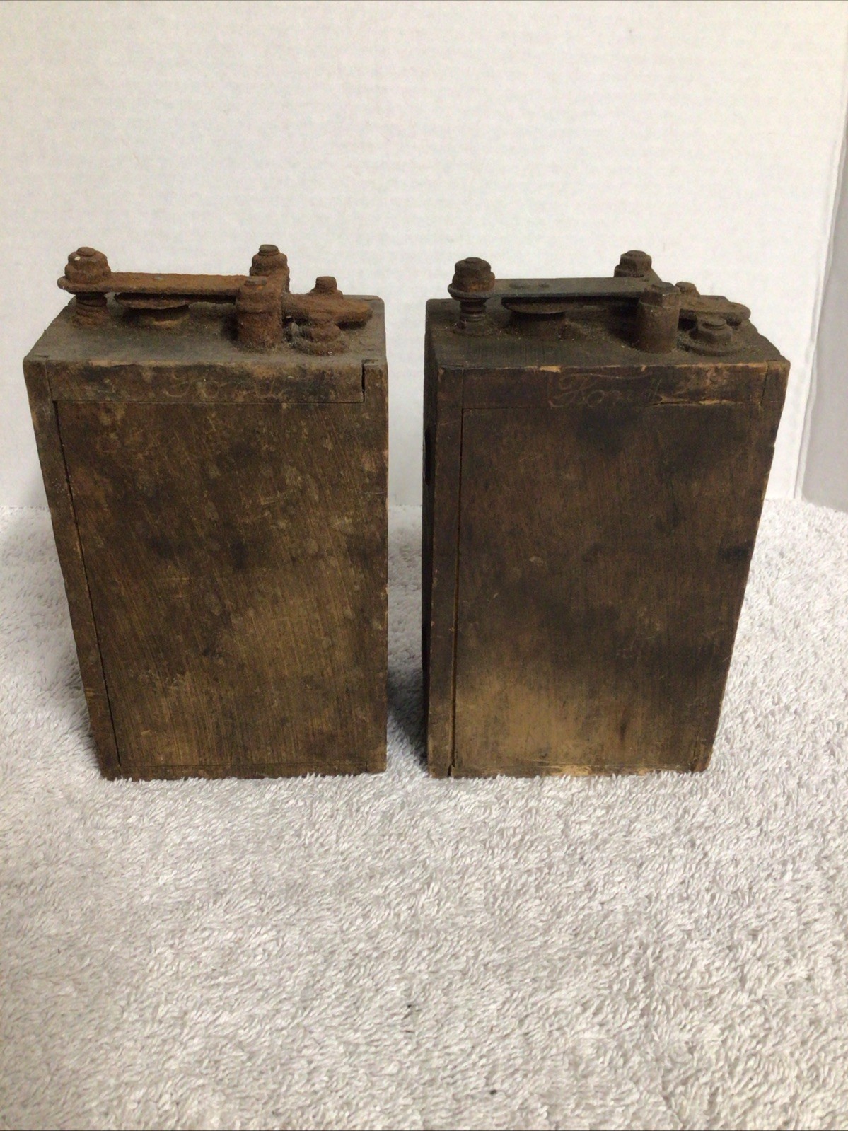 Antique Ford Model T Wooden Coil Ignition Boxes (Qty 2) Untested-Early 1900’s