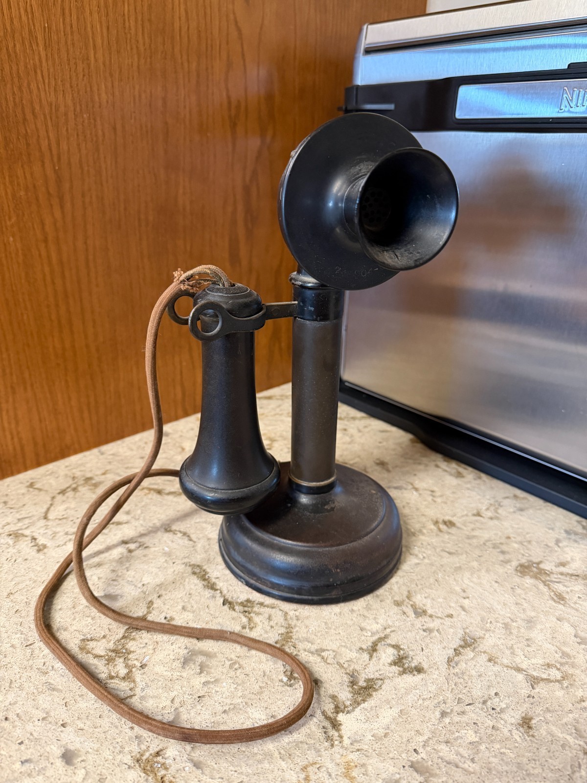 Rare Antique KELLOGG Early 1900\'s Candlestick Telephone -  UNTESTED - video