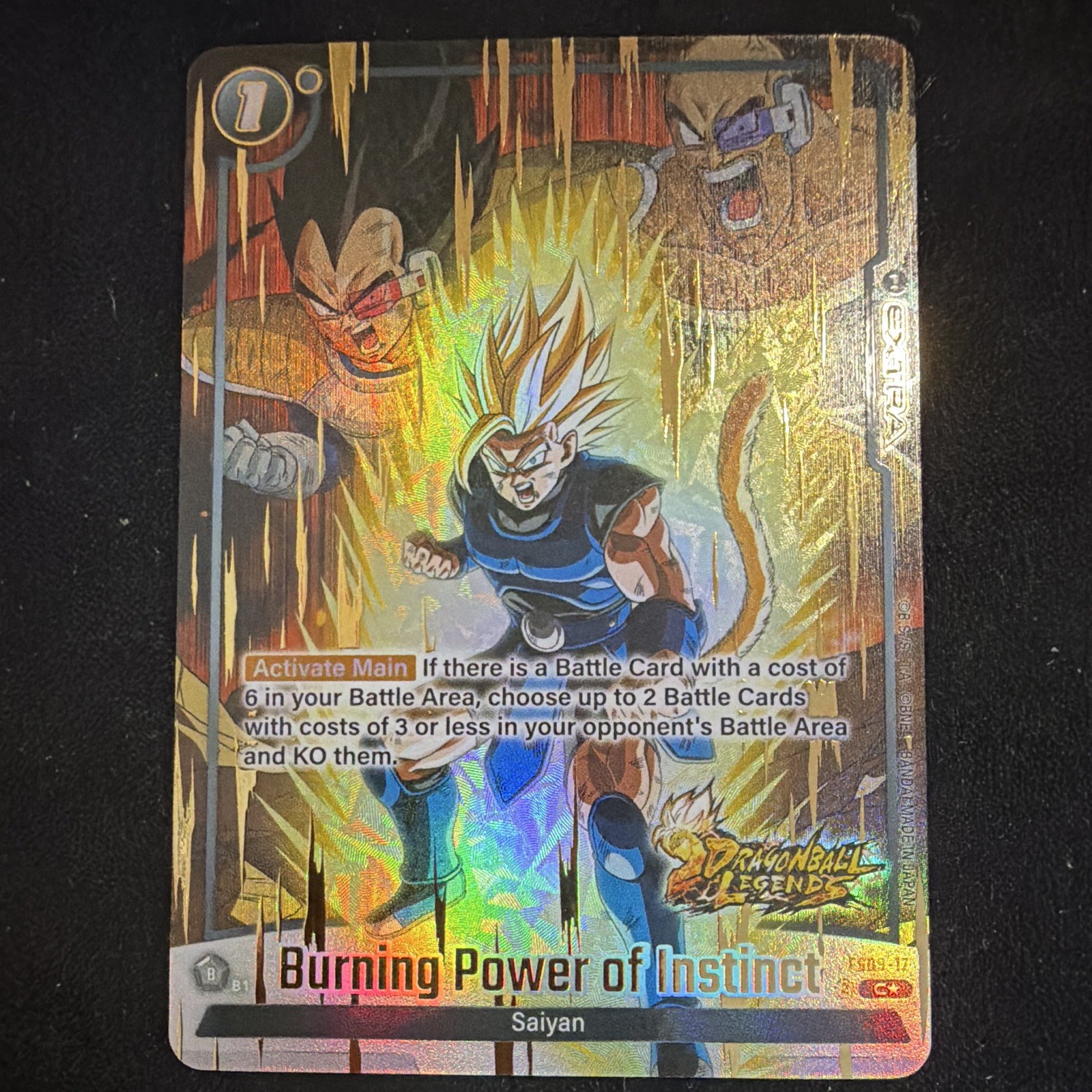 Bandai Dragon Ball Super Card Game Burning Power of Instinct EX19-17 Goku