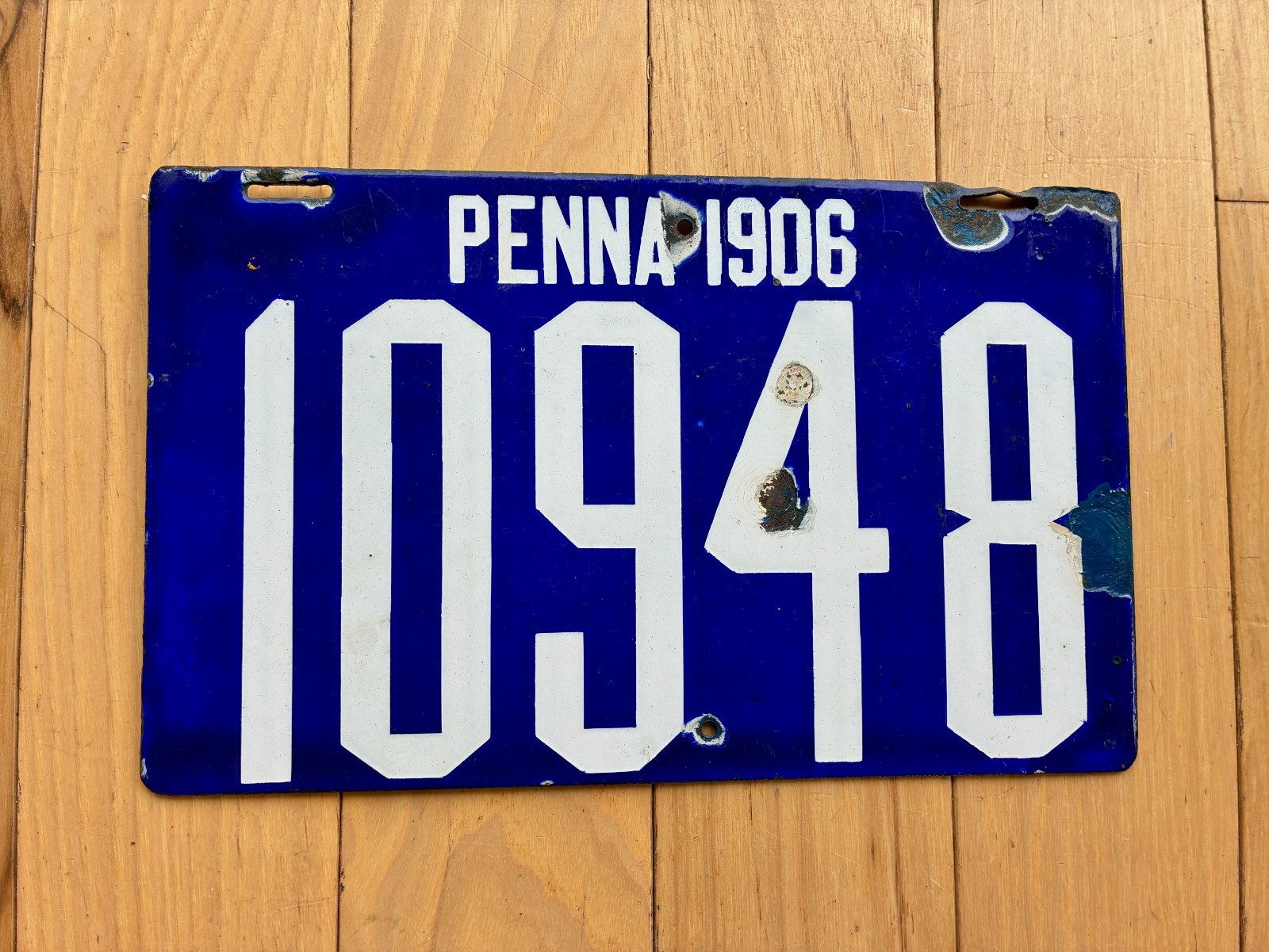1906 Pennsylvania License Plate