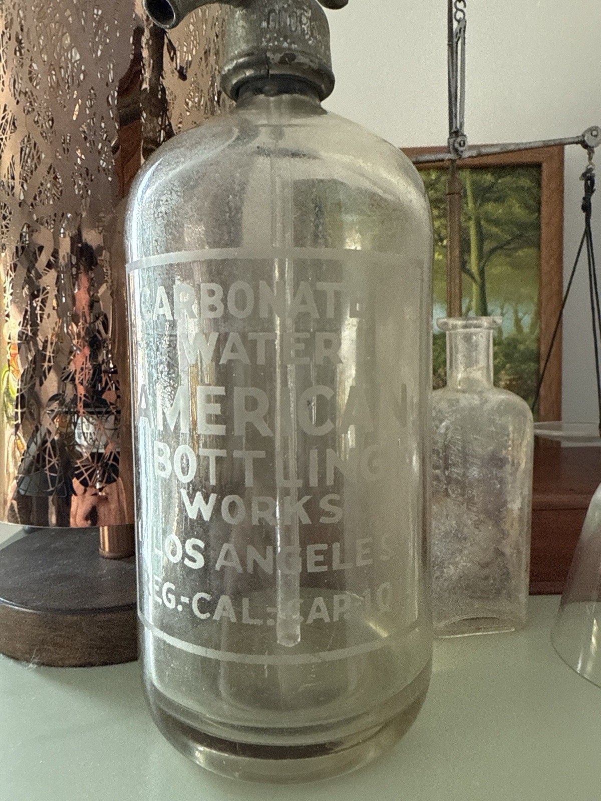 Antique Soda Siphon Bottle – American Bottling Works Los Angeles – c.1905–1925