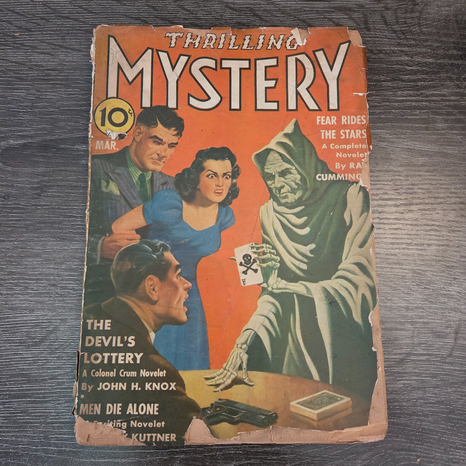 Pulp: Thrilling Mystery March 1941 Vol 16 No. 2 Devil\'s Lottery Vintage Magazine