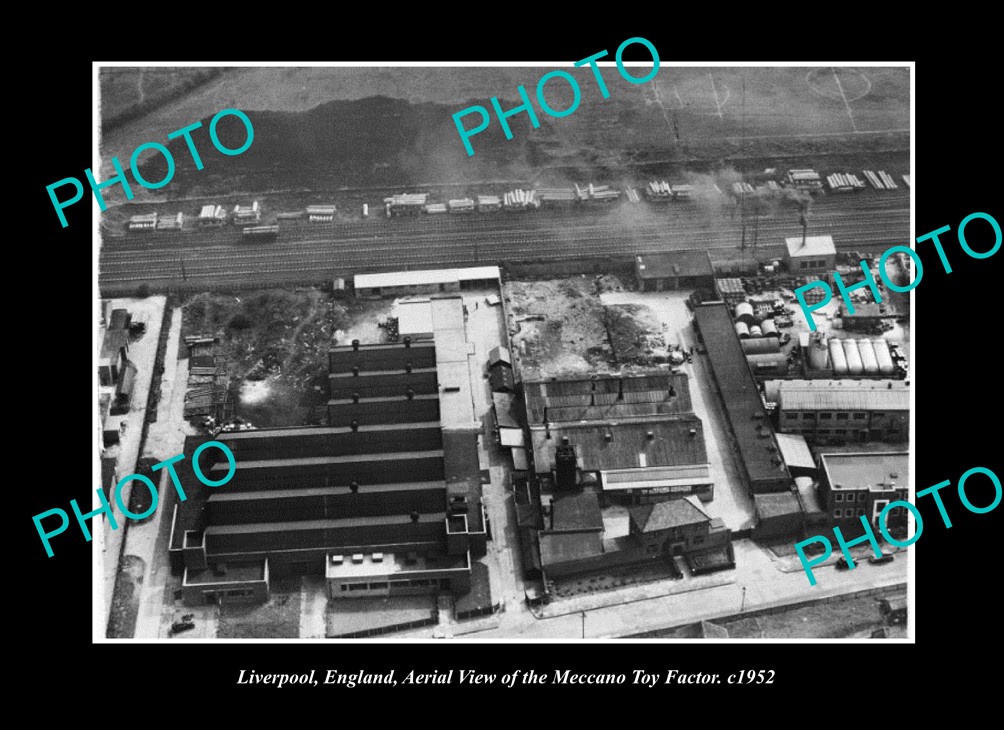 Liverpool England Aerial View Of The Meccano Toys 1952 Old Large Historic Photo