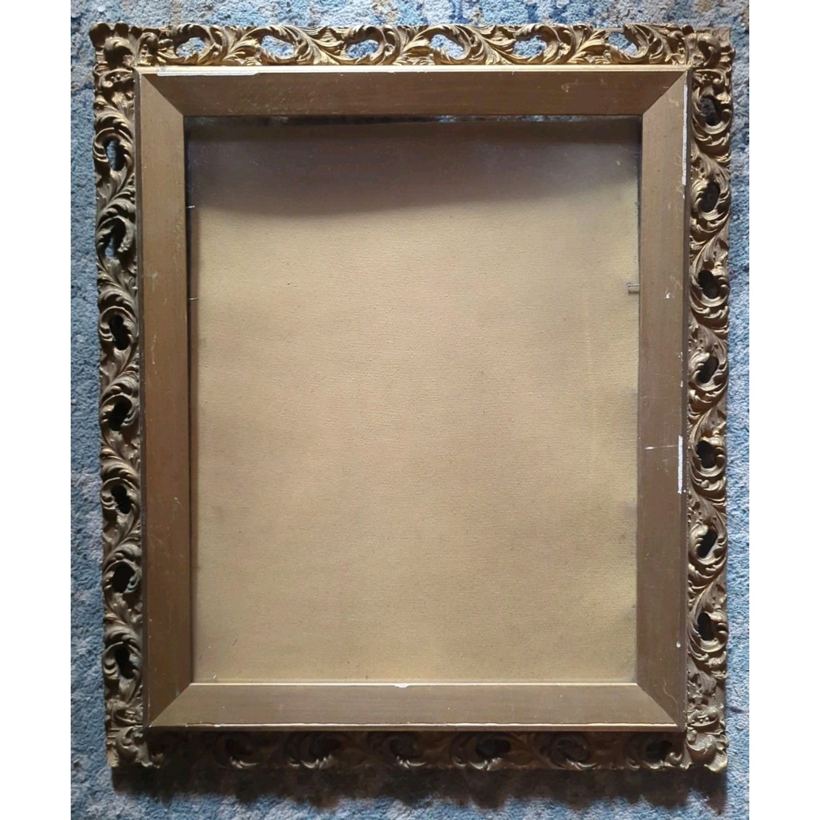 19th Century Antique Gold Gilded Rococo Portrait Wood Resin Frame Rare 26\
