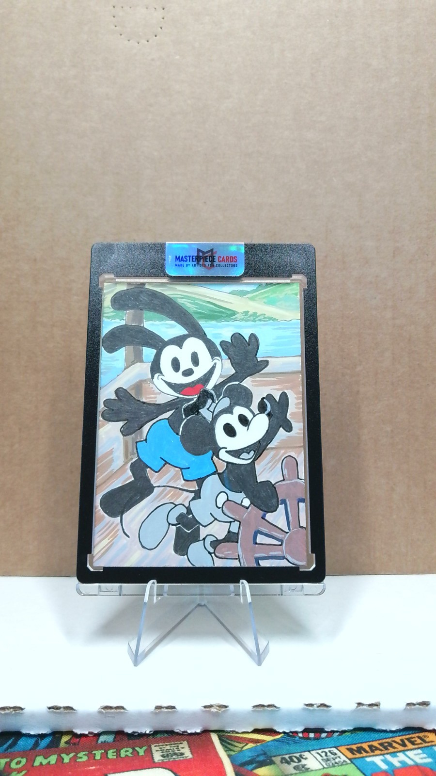 2026 Masterpiece Cards Oswald x Steamboat Willie 1/1 Sketch Card Cathleen Abalos