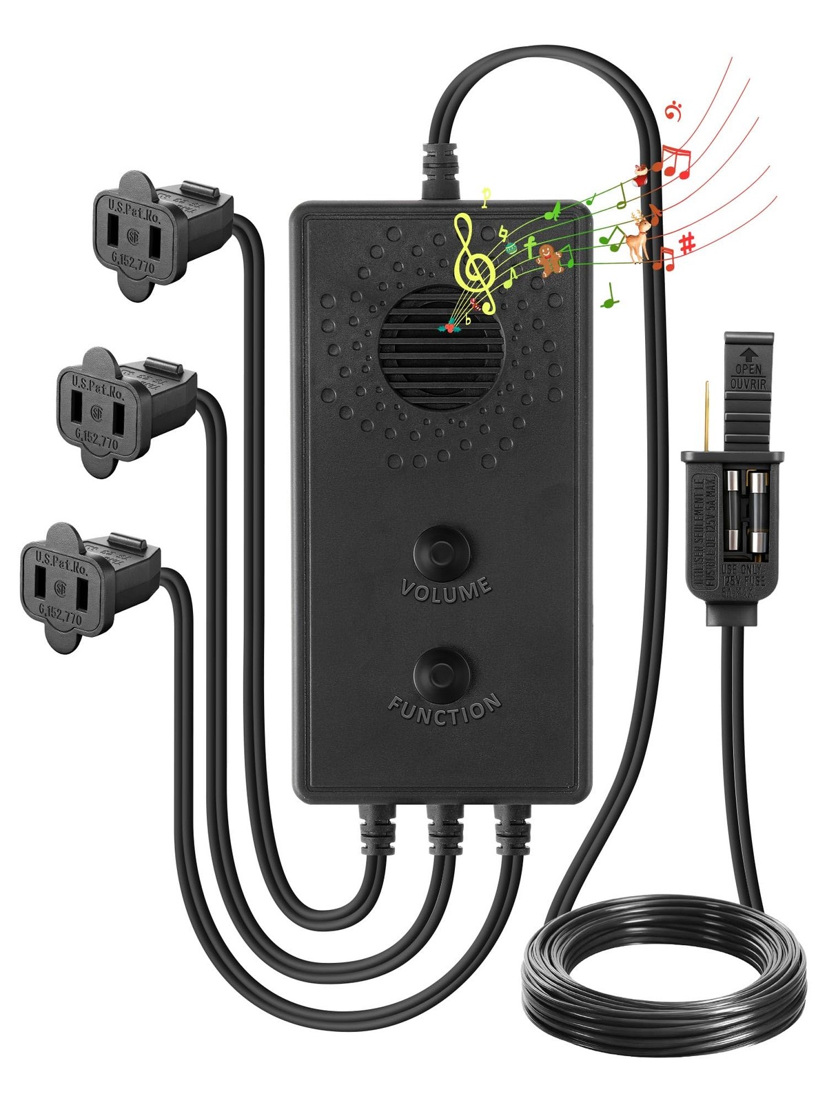 Enhon Vintage 90s Musical Christmas Lights Controller, Singing Christmas Tree...
