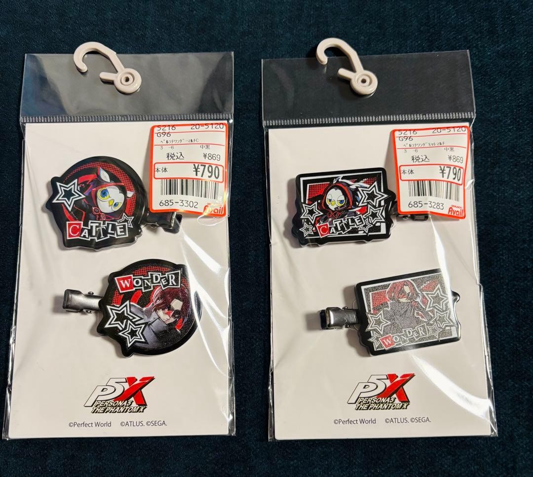Persona 5X Multi Clip Hair Wonder 2Pcs Unopened Game Merch USED K