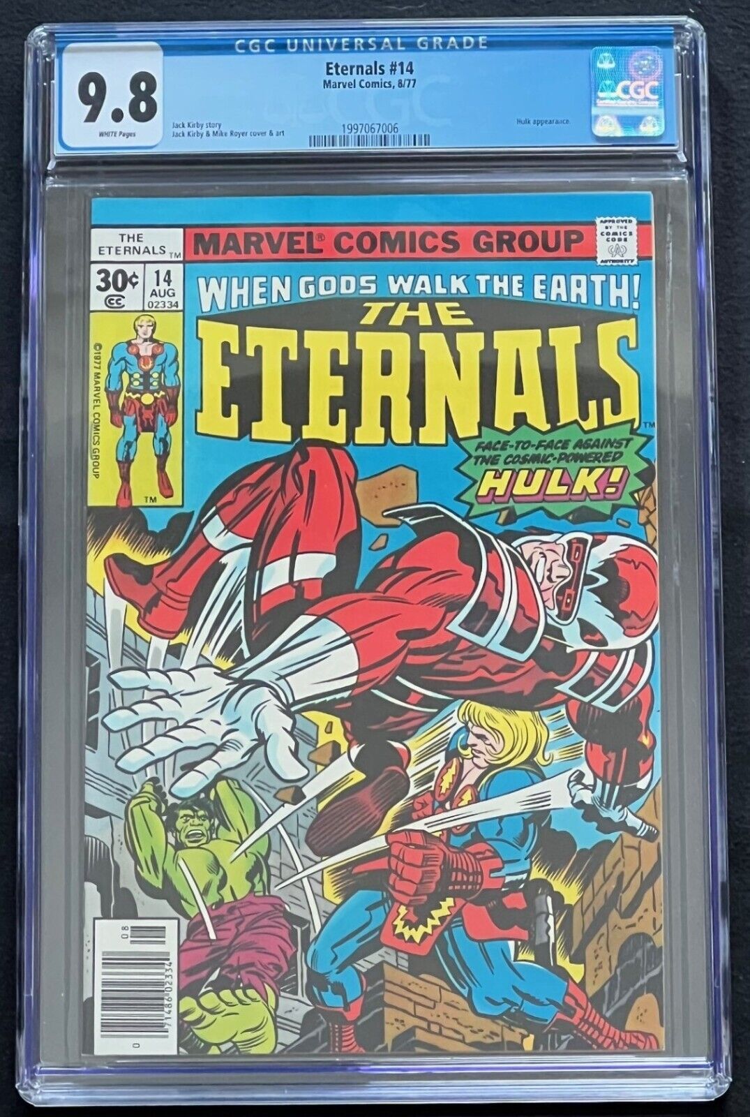 Eternals #14 Marvel 1977 CGC 9.8 White pages