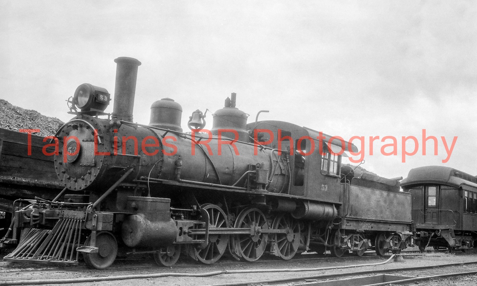 Louisville & Wadley #53 4-6-0 Wadley GA circa 1936 R W Legg  NEW 5X8 PHOTO