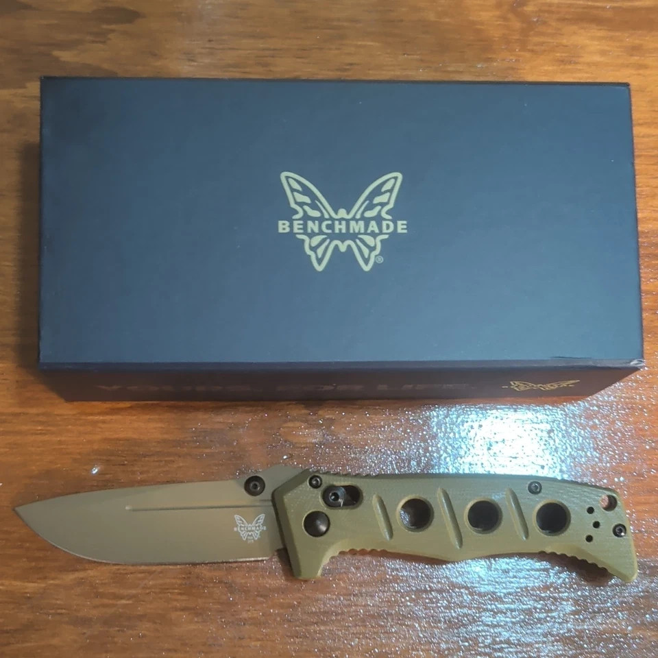 Benchmade 273FE-2 Mini Adamas Folding Knife CPM-CruWear Steel G10 Handle USA