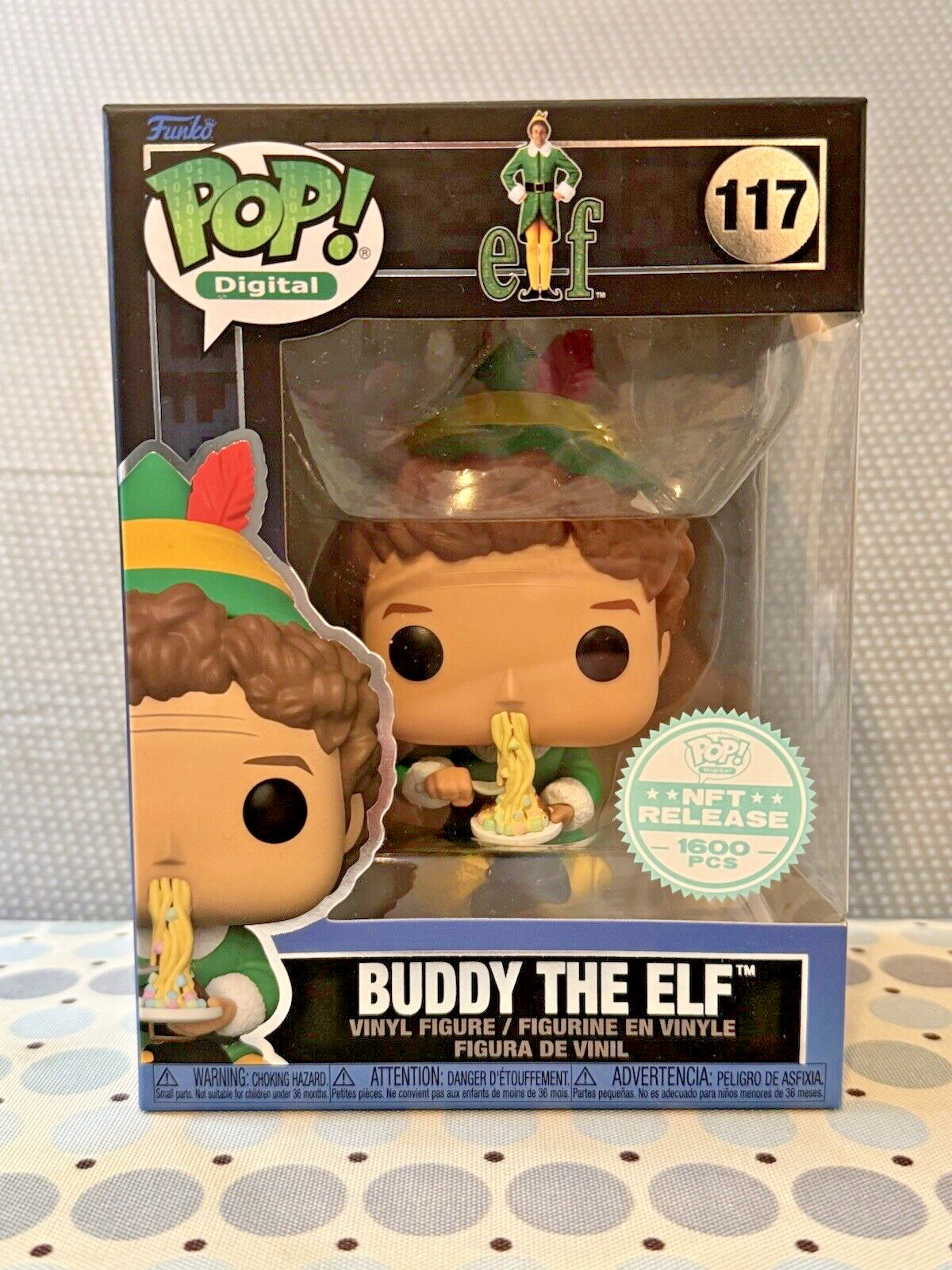 Funko Pop Digital - Elf Movie #117 - Buddy the Elf w/Spaghetti LE 1600