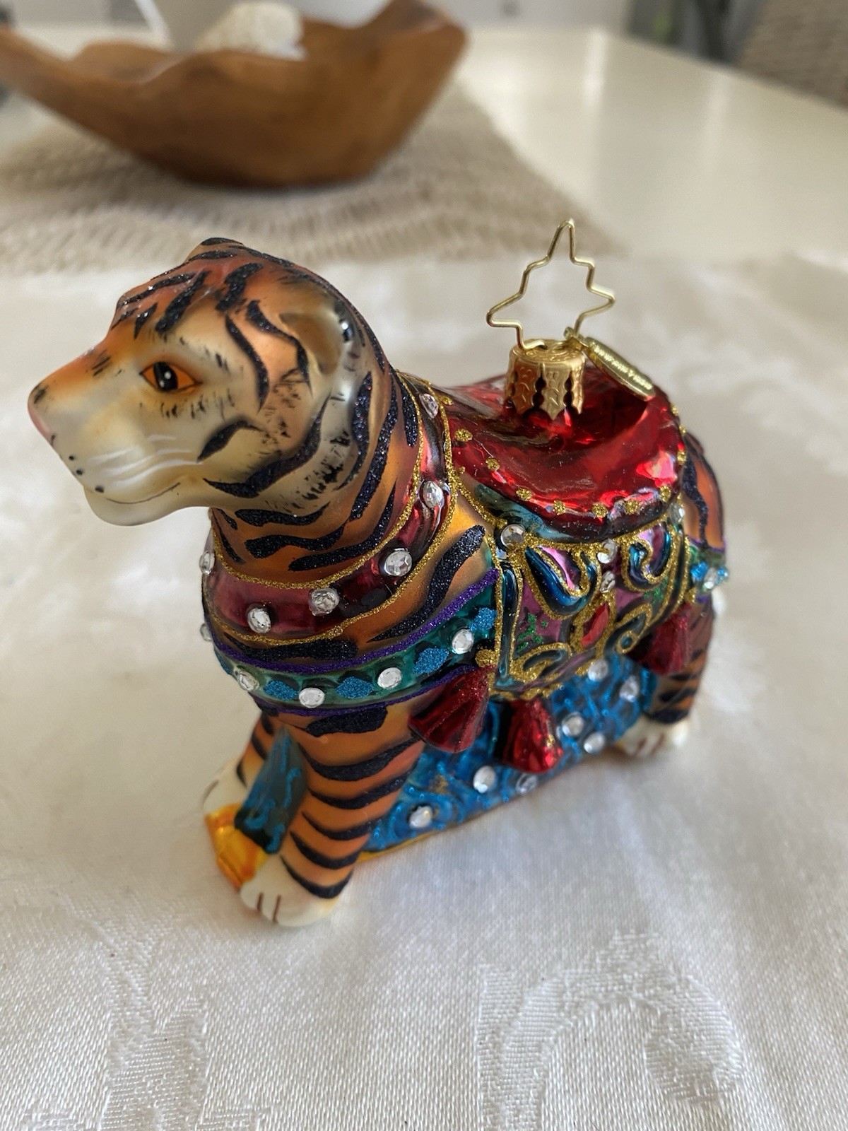 Christopher Radko Bengal Beauty Tiger Christmas Ornament RARE