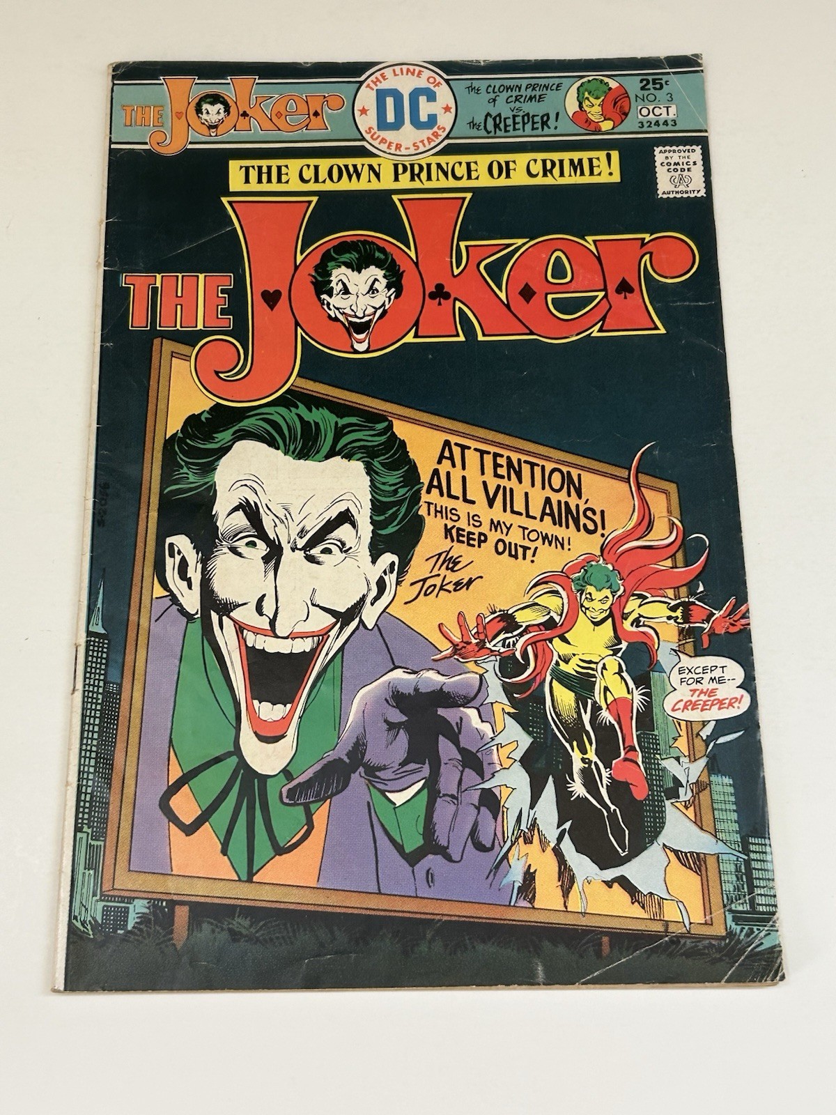 Vintage 1975 The Joker #3 The Last Ha Ha Featuring The Creeper DC Comics VG+