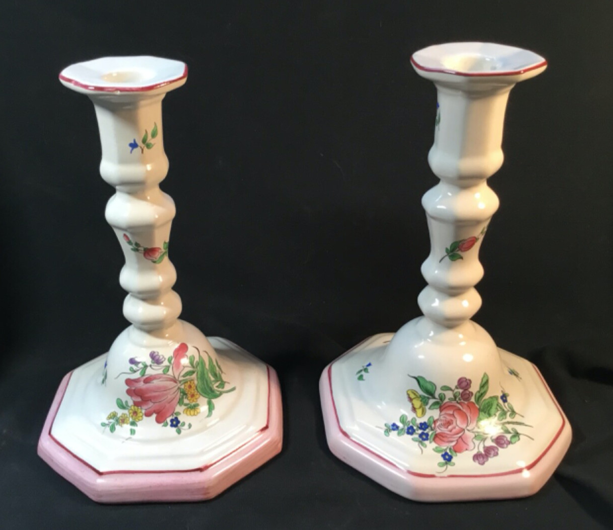 K&G Luneville, France  Candleholders in the “Reverbere” design , Nice Pair 